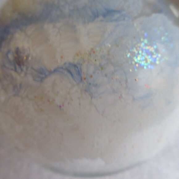 Jumbo G & B Hand Painted Snowman Clear Glass Christmas Ornament Ball 4" - Picture 10 of 12